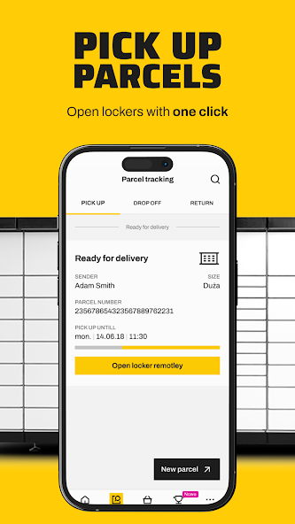 InPost app parcel pickup