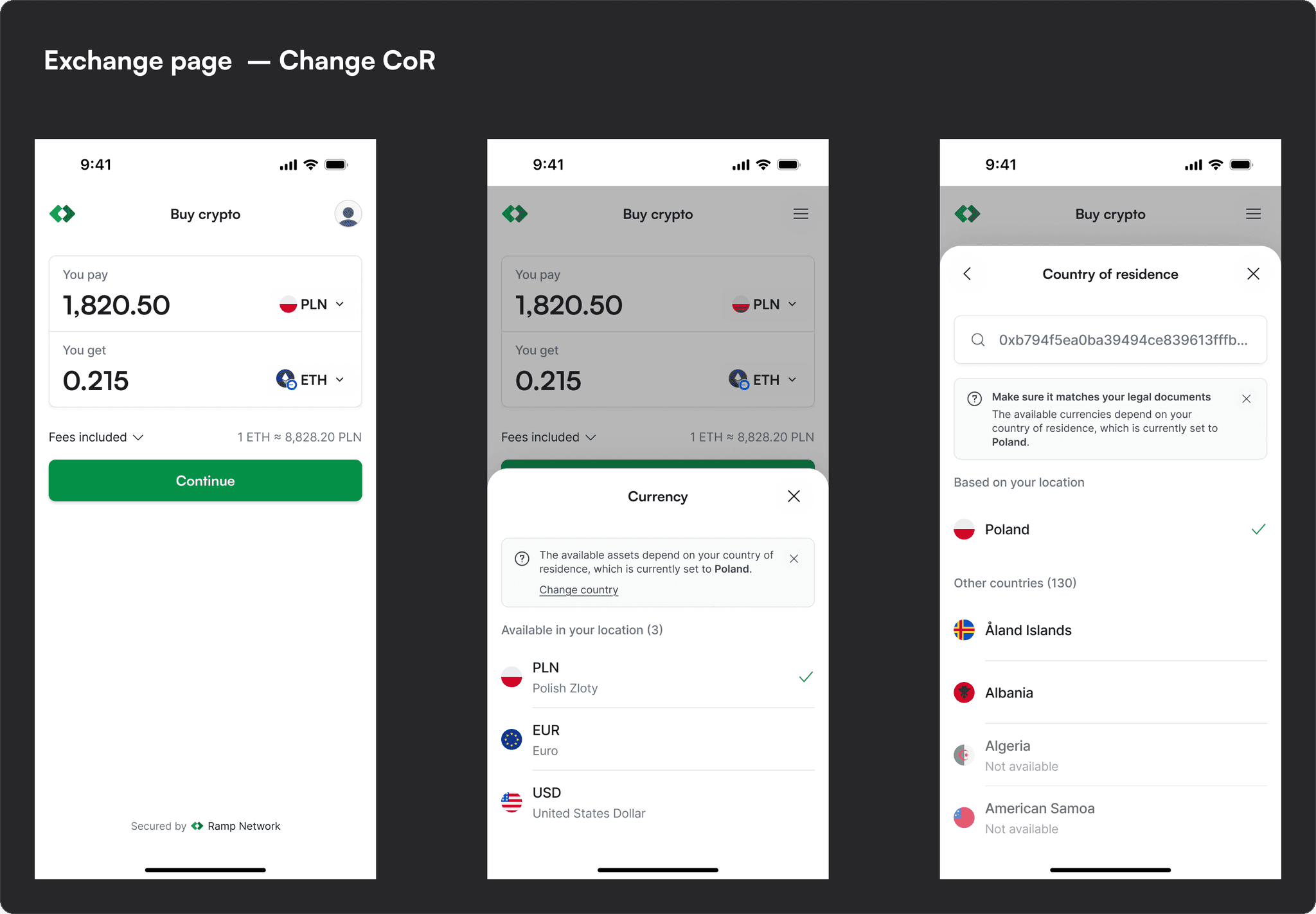 Exchange page release and monitoring